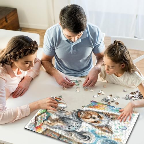 Rompecabezas imposible de 1000 piezas Papillón con diseño de obra de arte para adultos 7