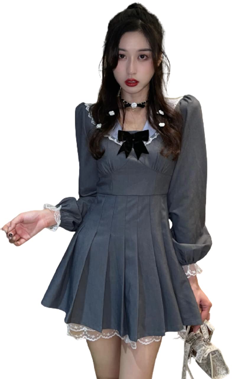 Amazon.co.jp: [Lady Lazy] [レディレイジー] 量産型 ワンピース 長袖  