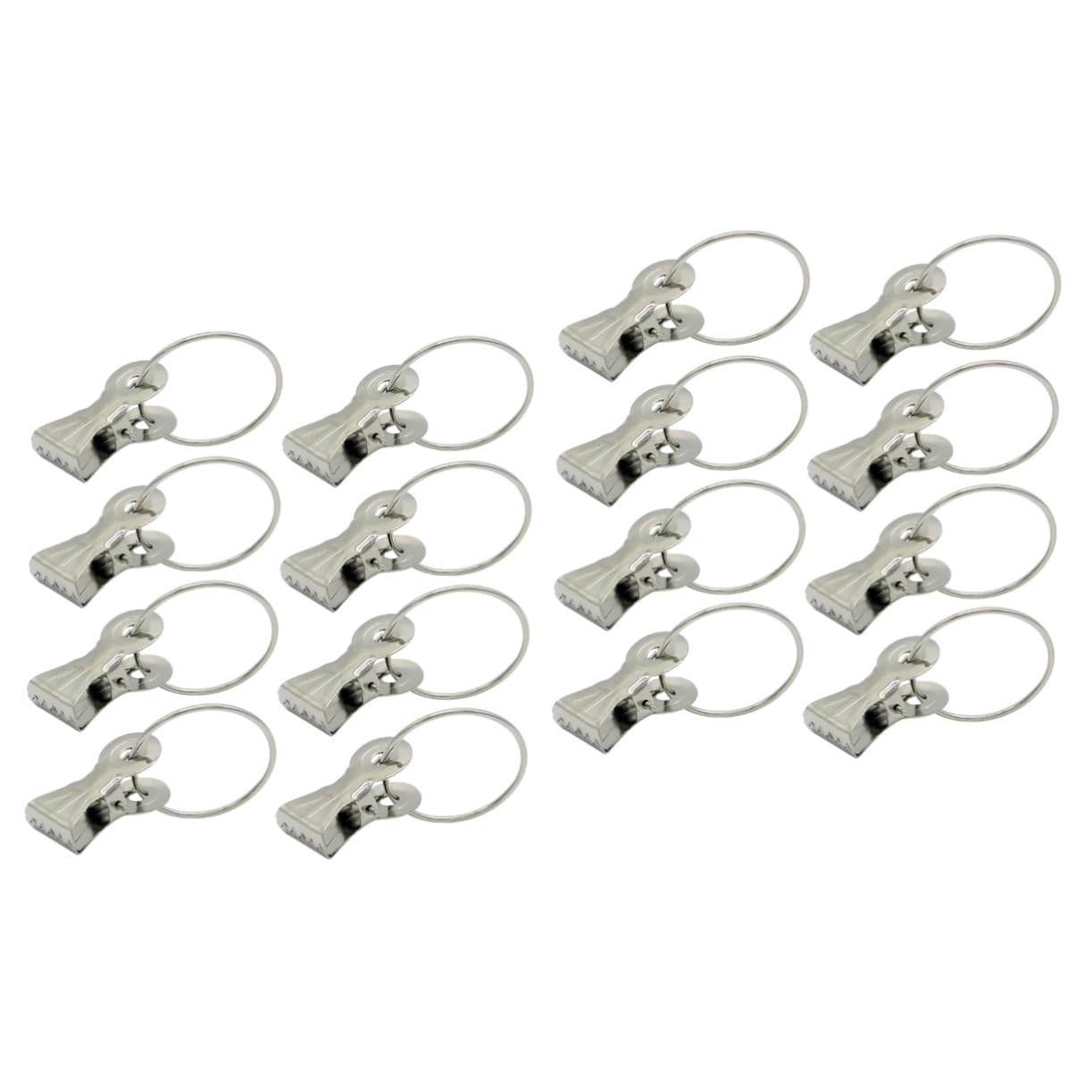Anillo de cortina para exteriores e interiores IMIKEYA de acero inoxidable con clip práctico