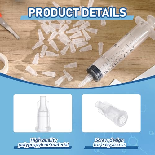 Image of Gejoy 150 Pcs Syringe Caps Dispensing Needle Clear Syringe Tip Caps | Protect Needle Tips from Clogging, for Craft Glue Dispensing and Industrial Work, Reusable Covers Keep Syringes Clean