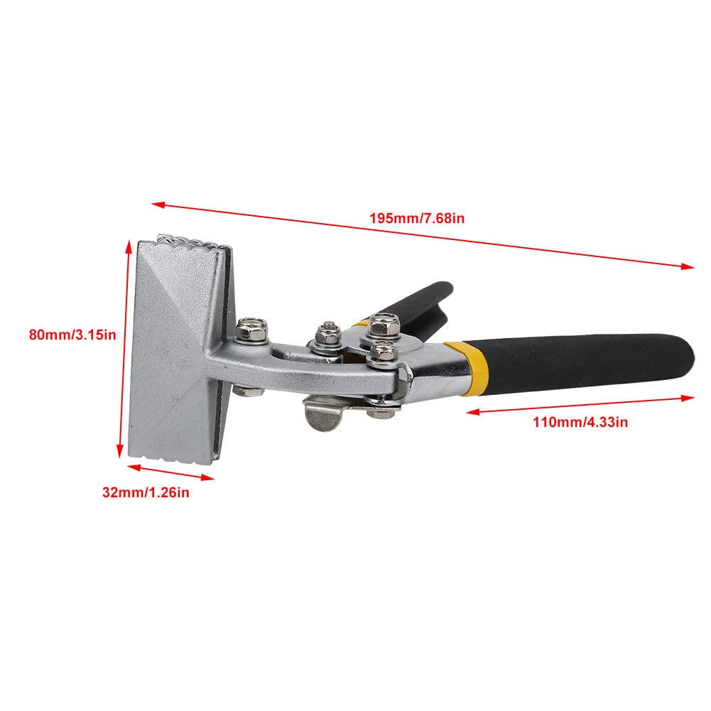 Sheet Metal Tools, 3. 15in Metal Sheet Bending Pliers, Manual Sheet Metal Clamp Seamer Non- Slip Handle Seaming Pliers