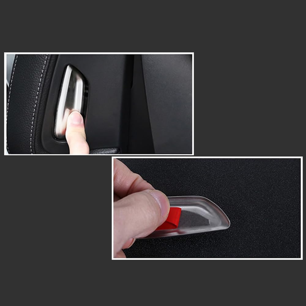 for Mercedes-Benz EQE EQS Class EQE500 350+ 53 AMG EQS 450+580 EQS AMG 2023+ Car Seat Headrest Button Cover Decoration Trim Stainless Steel Interior Accessory
