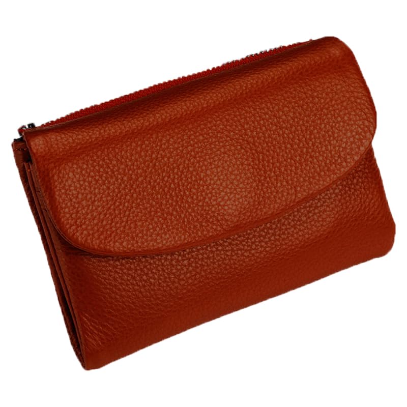 Unisex Pebble Leather Wallet Small Womens Wallet Card Holder Leather Wallet With Money Clip For Coins And Cards For Men Women (#12)