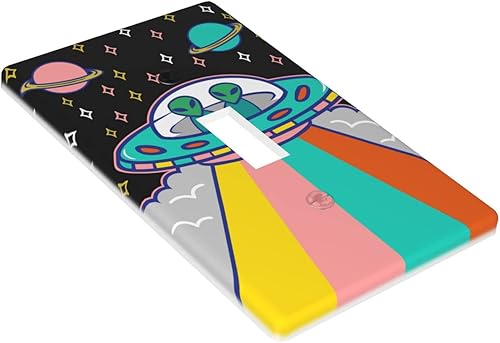 Miniatura 25 de Toggle Light Switch Wall Plate, Japanese Cherry Blossoms Mountain Tower Double Switch Cover, Size 2-Gang 4.5" X 4.5