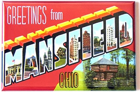 Greetings from Mansfield Ohio Fridge Magnet (1.75 x 2.75 inches) image 4