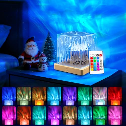 Northern Lights Projector 16-Color Aurora Galaxy Projector Remote Control