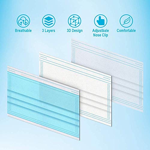 Comix-Disposable-Face-Masks-with-3-Layer-Adult-Masks-L707-Pack-of-100