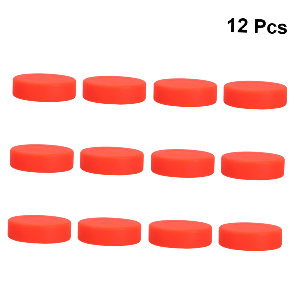 Rondelles de Hockey Standard 12 Pcs en Caoutchouc, Dureté Réglable