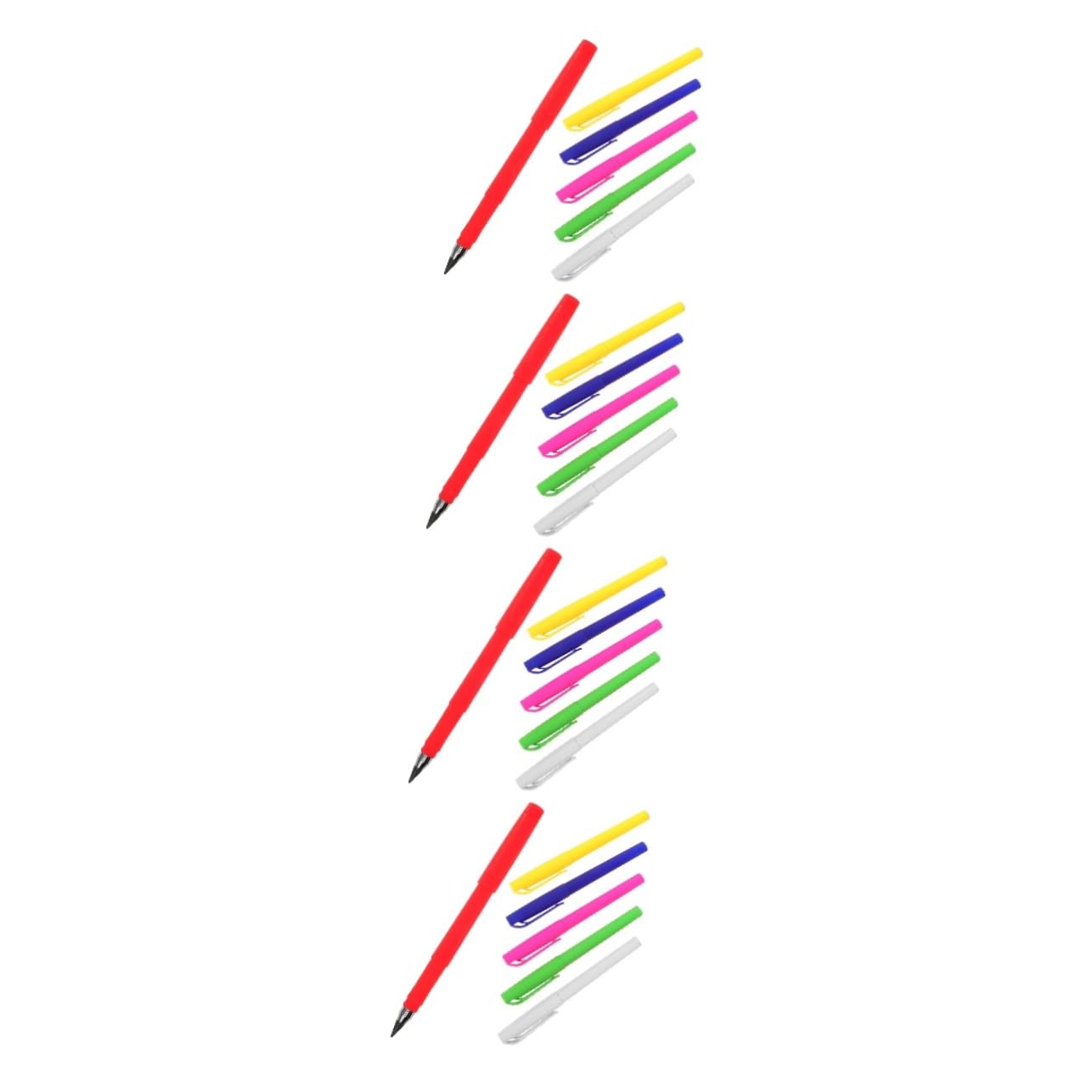 4 Ensembles Crayon Crayon À Dessin Portable Pour Étudiants Artistes Pour Écriture Croquis 6 Pièces * 4