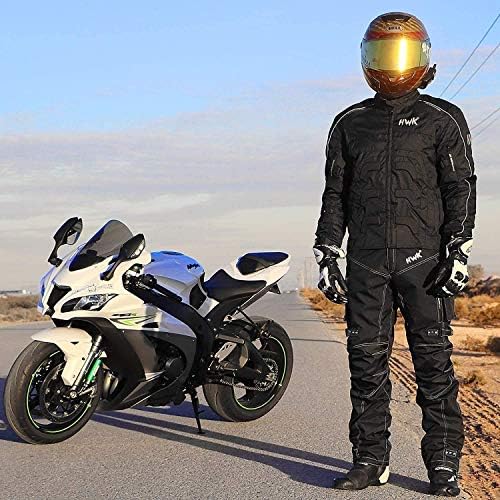 Amazon.com: HWK Motorcycle Rain Suit 