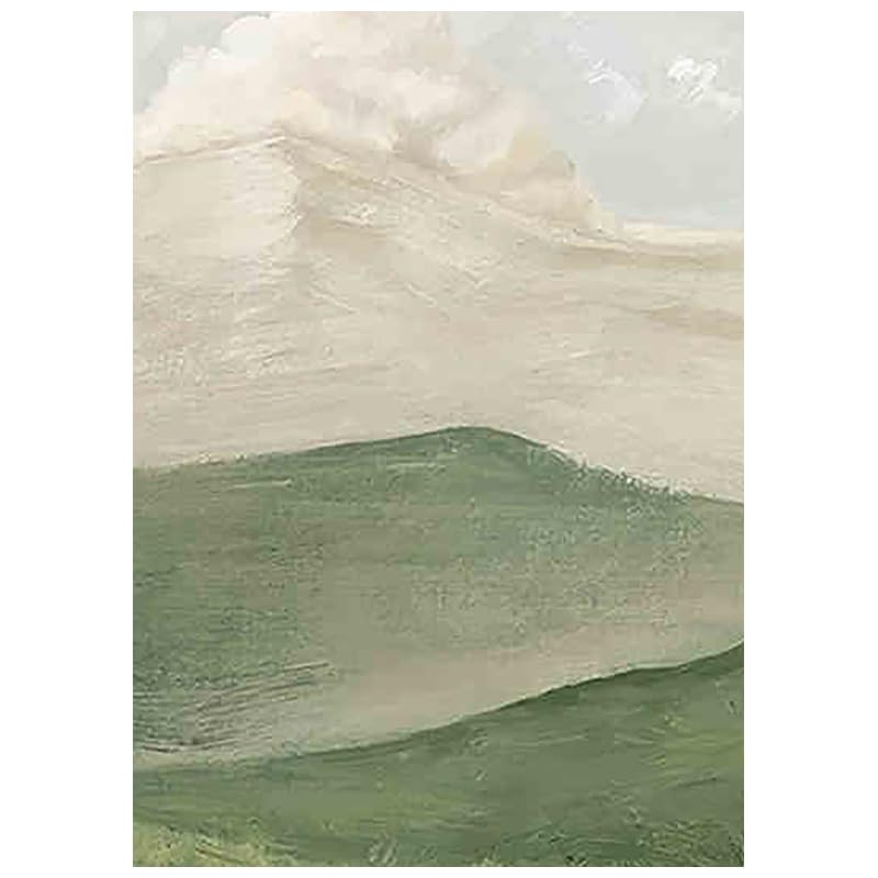 Peinture à l'huile peinte à la main paysage de montagnes sans cadre
