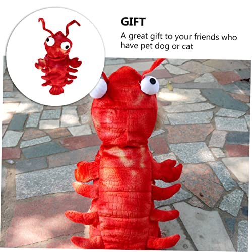 Disfraz de langosta para perro color rojo talla S miniatura 5