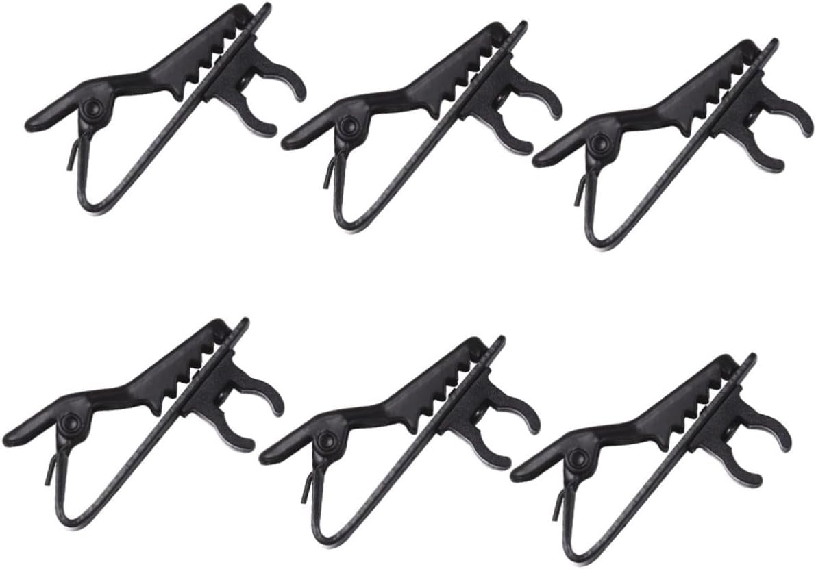 YARNOW 10pcs Mini Lavalier Microphone Lapel Tie Clip Microphone Clip for Lapel Lavalier for Interview Podcast Live Streaming