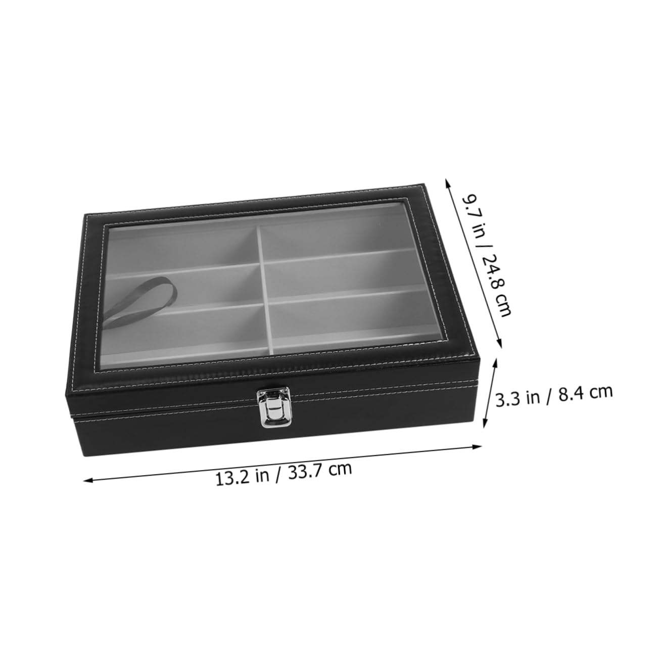 VALICLUD 1kawałek Jednostka Produktu Tytuł Przechowywanie Okularów Elegancki Organizer z Przegródkami z Szarym Wnętrzem Idealny Do Domu i Biura Wykonany z Trwałych Materiałów