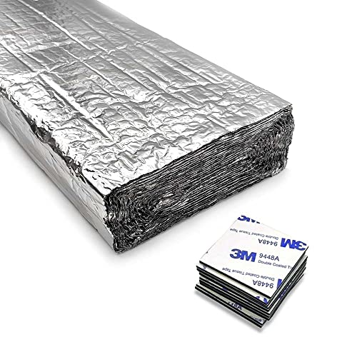 Aislante Térmico Reflexivo (Rollo 10m x 0,6m + 40 adhesivos doble cara). Práctico y fácil de colocar como paneles para radiadores, aislamiento de paredes, portales, buhardillas, caravanas Cover