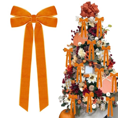 Zimocepuz Weihnachtsbaumschmuck,12 Stück Orangefarbene...