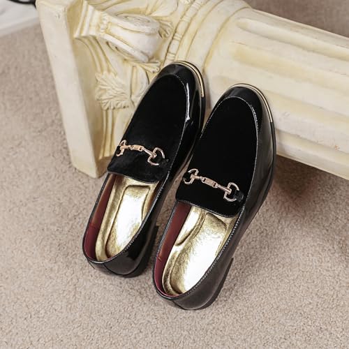 LCQL Mens Genuine Leather Loafer Point Toe Dress Shoe with Gold Sole Size 8.5 by LCQL - Used condition - Image 5