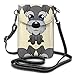 Produktbild Handy Geldbörse Crossbody Entzückende Schnauzer Frauen Pu Leder Mode Handtasche mit verstellbarem Riemen