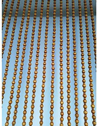 Rideau de perles en bois rétro cloison de chambre 29 rangs