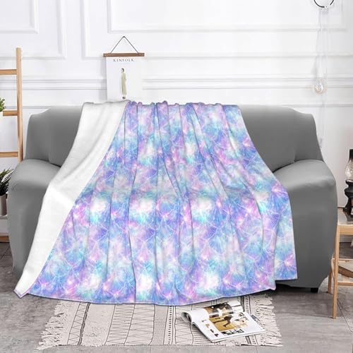Couverture chaude contre le froid plaid micro polaire sirène pour lit - 4
