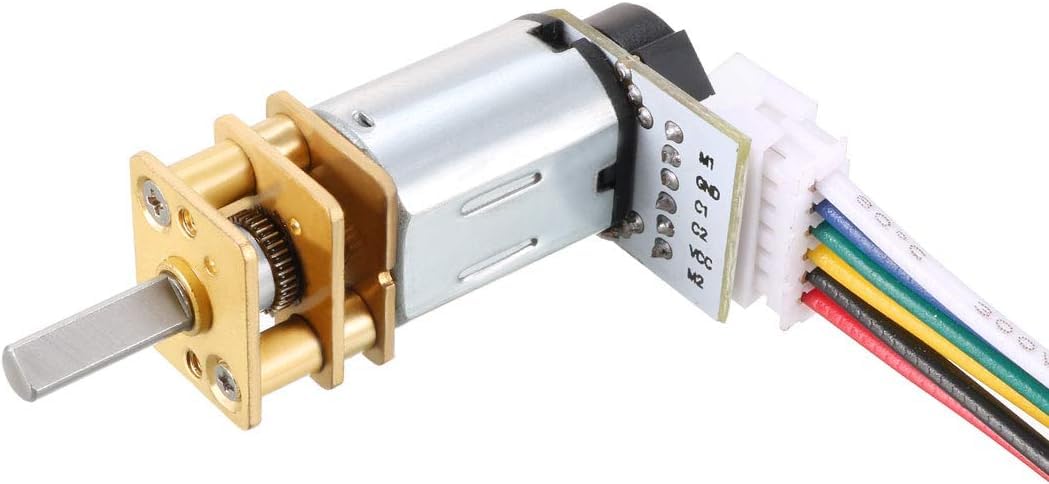 REES52 GA12-N20-12v 1000 RPM ALL Metal Gear Micro DC Encoder Motor with Precious Metal Brush-image-7