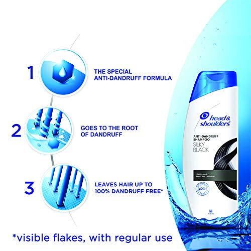 Image of Head & Shoulders , Anti Dandruff Shampoo, Silky Black, 340 ml