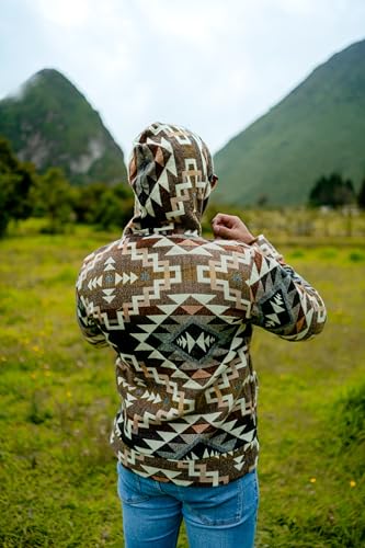 Image of Handmade Alpaca Sweater for Men or Women, Vibrant Colors, Soft and Hypoallergenic, Crafted by Otavalenos Artisans in Ecuador.