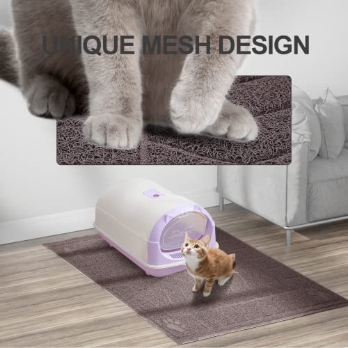 Image of Cat Litter Mat, Litter Trapping Mat Soft on Kitty Paws, 47 inch x 35 inch Kitten Litter Box Mat for Cleaner Floors, Waterproof, Easy Clean, Durable XL Large Size Cat Litter Pad for Kitten.