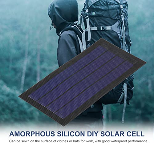 Sunydog 1W 6V Flexible Solar Panel Kleine Dünne Amorphe Silikon Solarzelle DIY Wasserdicht Camping Tragbare Power Solar Panel Kompatibel für Licht Fan Gartenpumpe