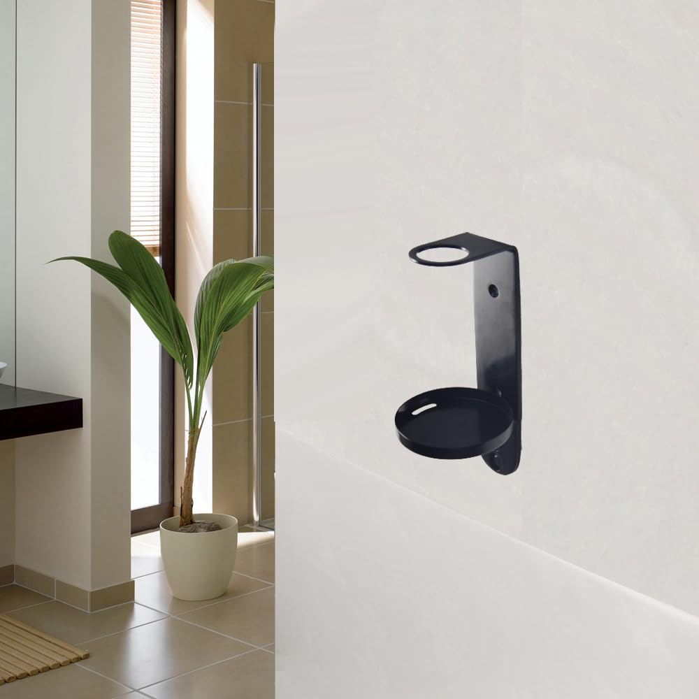 WALL MOUNT 500ML SINGLE DISPENSER BLACK CHROME HOLDER - Image 2