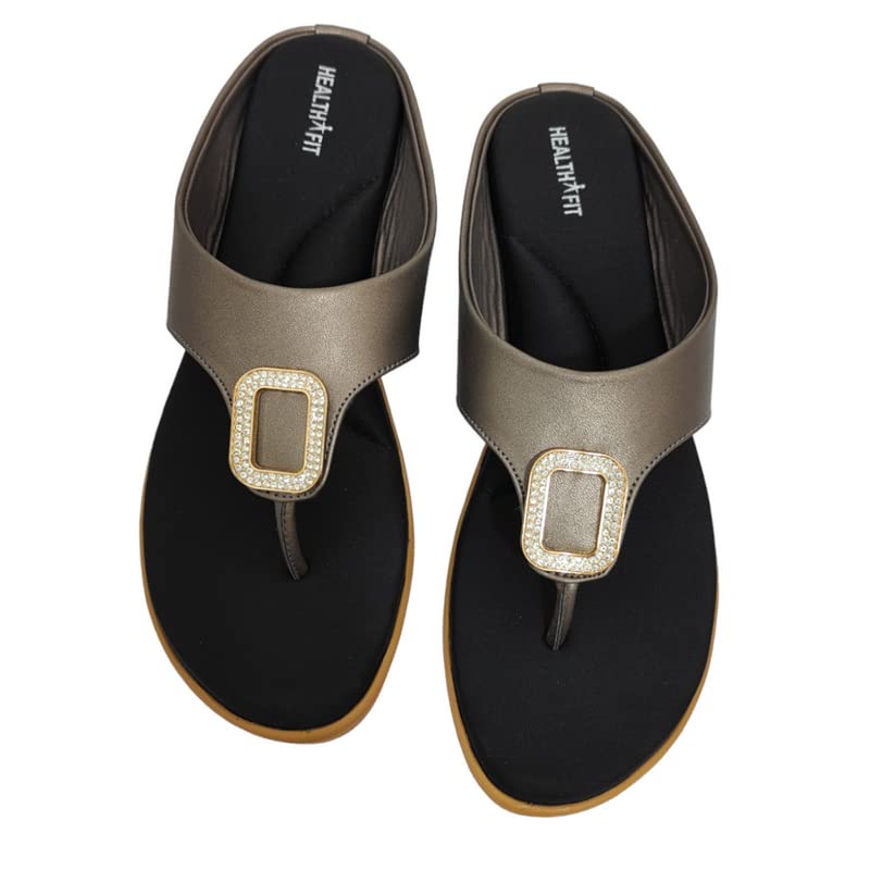 Image of HEALTH FIT Extra Soft Ortho Care Diabetic & Orthopedic Slippers /Doctor Chappal & stylish for Girl's /Women Footwear