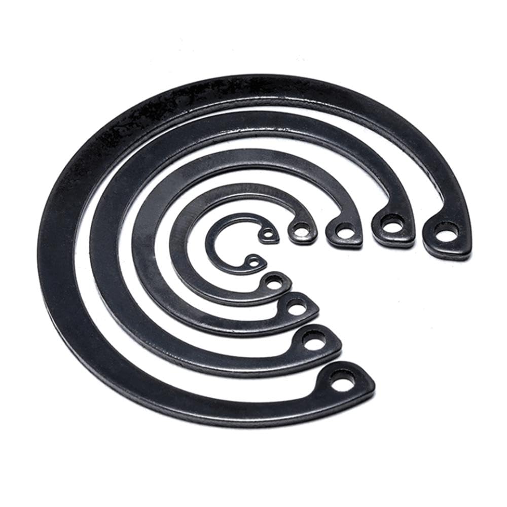 2pcs 145mm,Black Alloy Steel C-Clips,Internal Circlip,Snap Ring,Internal Retaining Ring