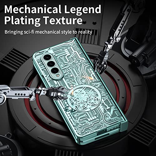 Coque Galaxy Z Fold 3 de finition plating or avec protection d'écran - 5