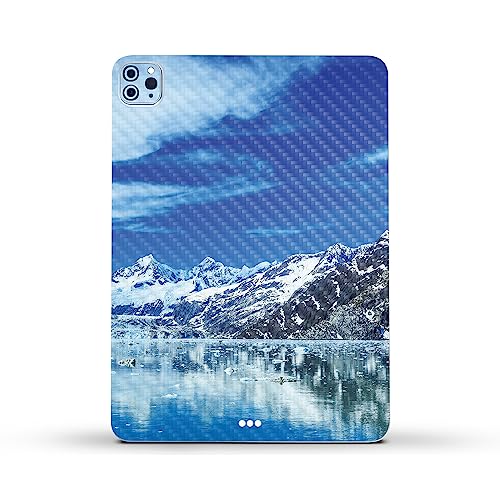 Image of MightySkins Carbon Fiber Skin Compatible with Apple iPad Pro 11 inch M2 4th Gen (2022) Full Wrap Kit - Sky Lake | Protective, Durable Textured Carbon Fiber Finish | Easy to Apply | Made in The USA