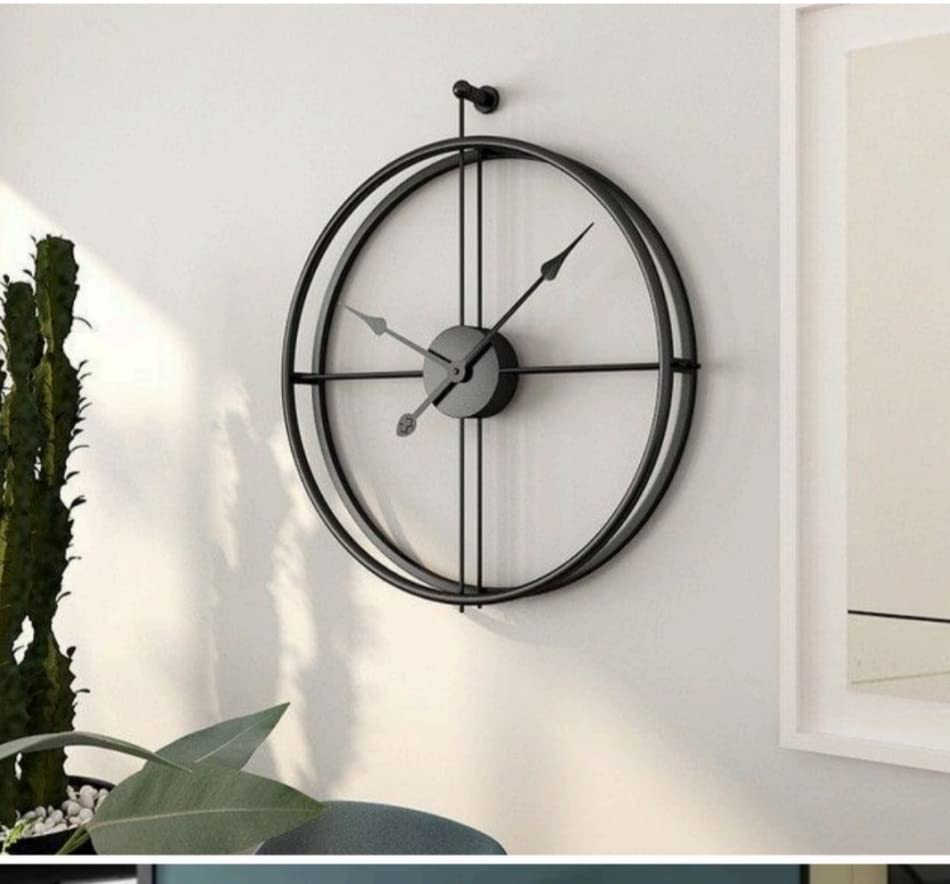 ARTISTRY DECORS Metal Double Ring Modern Analog Wall Clock in Black Colour (60cm) for Bedroom/Home/Office/Hall/Dining Room Elegant Large Modern Wall Clock for Home Decor (24"x24") (B0C866D6F1) Amazon Price History, Amazon Price Tracker