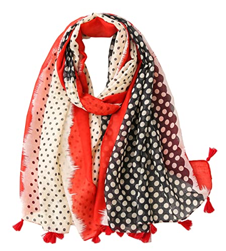 FAIRYGATE Schal Leicht und Weich Schals & Tücher für Damen Sommer Herbst Winter Tuch Elegant Quaste Groß Vintage Wickelschal Halstuch mit Quaste Stola Ausverkauf 0241
