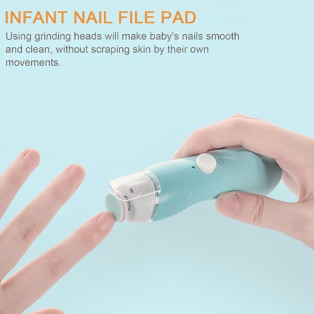 24 Pièces Coupe-Ongles de Bébé de Rechange Coupe-Ongles de Bébé pour Limes à Ongles Limes de Ponçage Tampons de Remplacement pour Enfants Tampon de Tondeuse