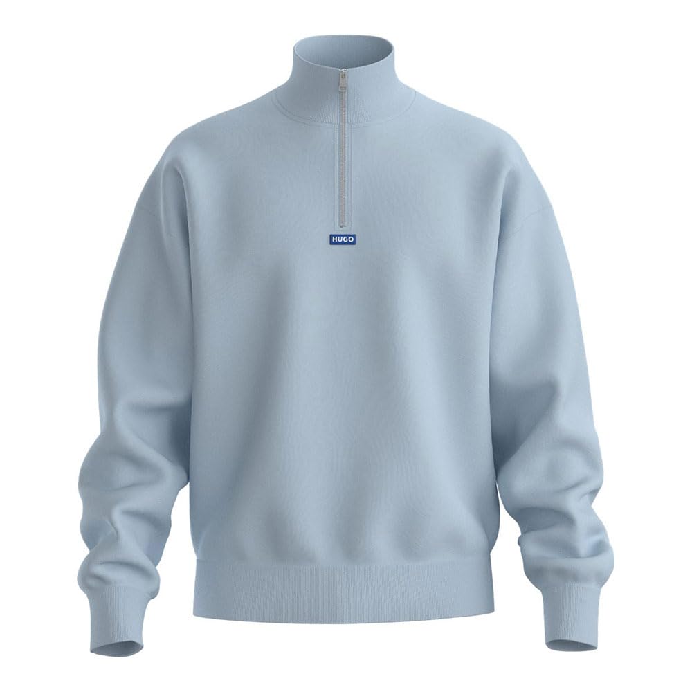 HUGO Men's Neeler 10249110 01 Sweatshirt, Open Blue487,