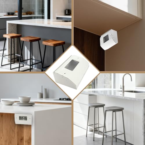 Upgraded GFCI Power Distribution Box Under Cabinet Electrical Box, Replaces Bryant RU270W, Corner Mount, White Nylon, Pre-Drilled Holes, Compact Wall Mount for Home/Commercial by BIAOHAN - Image 7
