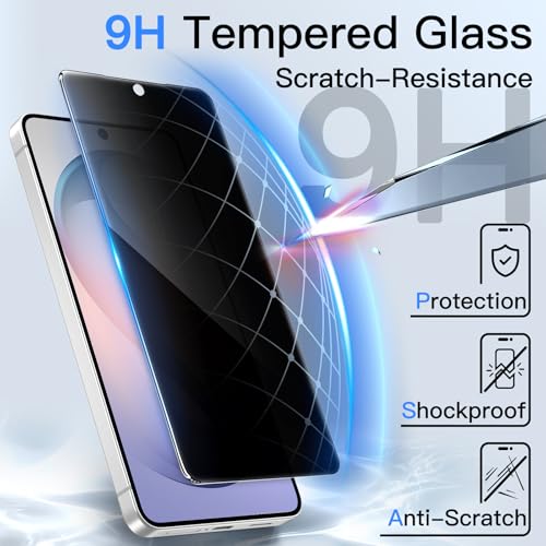 Image of JETech Privacy Screen Protector Guard for Samsung Galaxy S26, 2-Pack