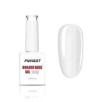 Builder Gel Rubber Base Gel Polish For Nails Thickening, Nail Strengthening Extension Sculpting Nail Glue Clear Nail Polish, Soak Off Long Lasting UV LED Builder Base Coat