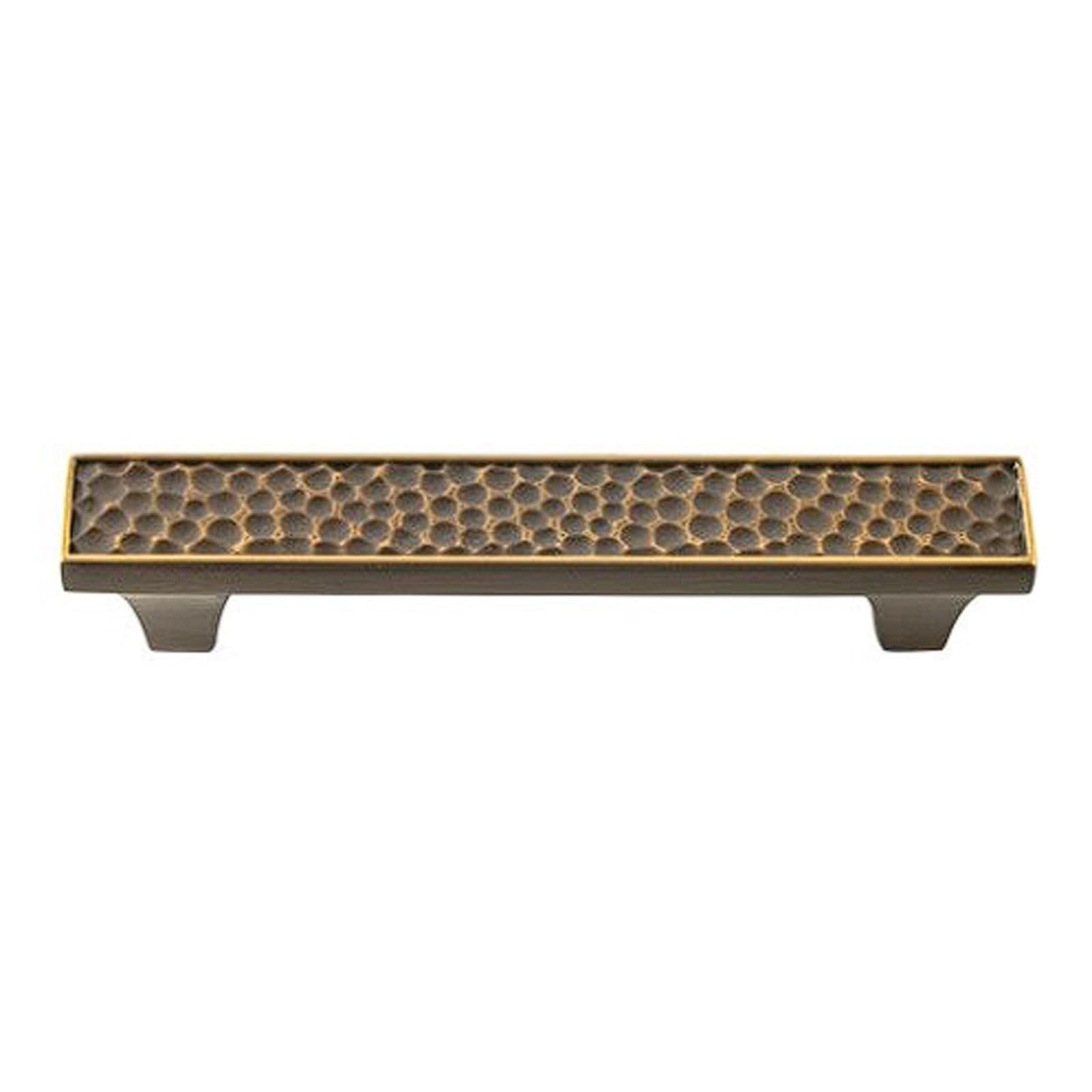 CHENHOJU Hammered Antique Bronze Brass Cabinet Pulls Ideal for Dressers, Wardrobes, and Vintage Furniture Cabinet Pulls(125mm)