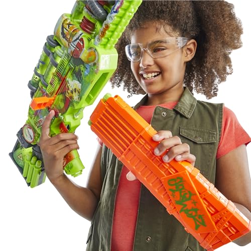 image for Nerf Zombie Corrupter Dart Blaster, 22 Nerf Elite Darts, 18 Dart Clip,