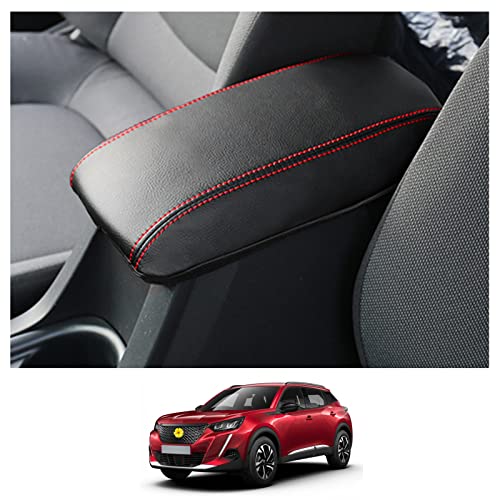 CDEFG Peugeot 208 2008 e-208 e-2008 2020-2025 Funda Reposabrazos Coche Cubierta Protectora para Caja Apoyabrazos Consola Central Tapa Antiarañazos Interior Accesorios