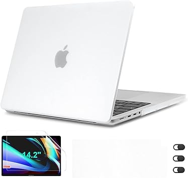 Amazon Cissook Macbook Pro 14インチ ケース マット式 半透明 カバー 21 22 Pro 14 442 対応 つや消しクリア おしゃれ 薄型 耐衝撃 日本語 Jis配列 キーボードカバー 442 画面フィルム Type C Usb 変換アダプタ ウェブカメラカバー Webcam Cover 付き