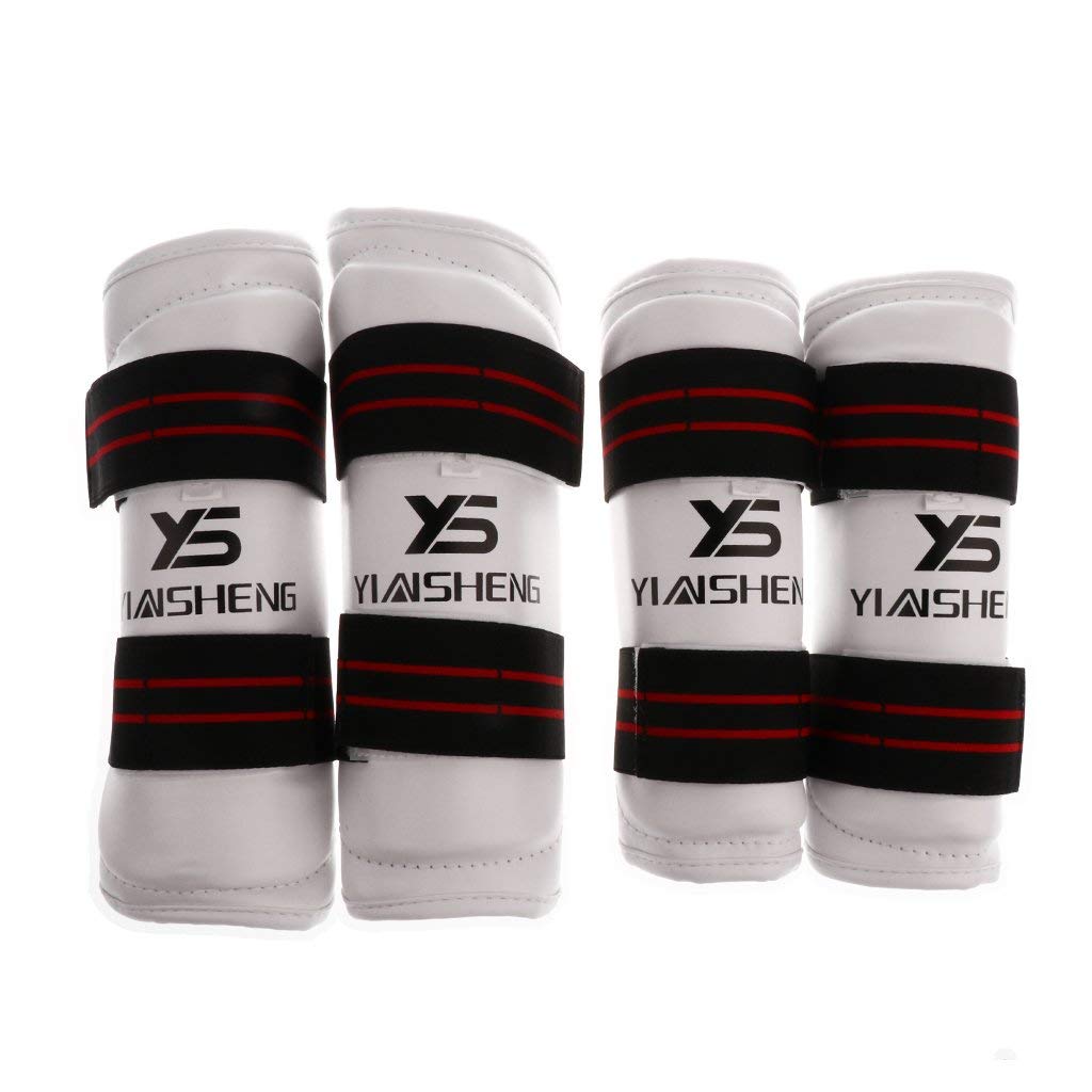 1 Paio di Protezioni per Le Braccia + 1 Paio di Protezioni per Le Gambe per Taekwondo