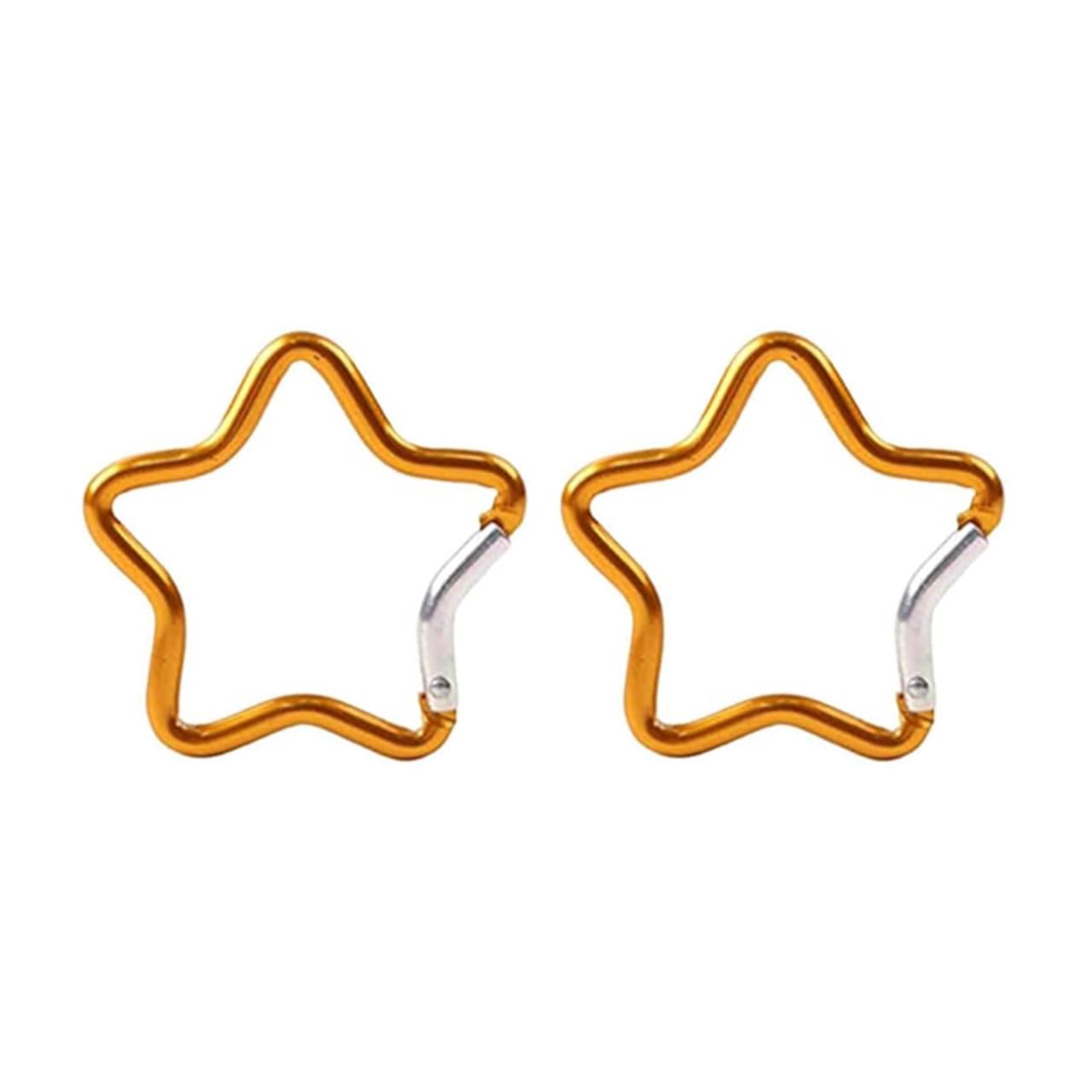 Amazon.co.jp: 星型カラビナ 星型 可愛い キーホルダー アルミ 軽量