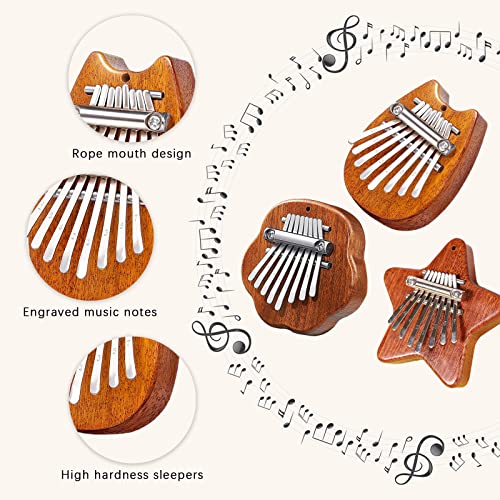 Lot de 3 mini instruments de musique à pouce 8 touches mini piano à pouce portable en bois massif instrument de piano à… - Les Beatles, Paul McCartney, John Lennon, RIngo Starr, George Harrison Lot de 3 mini instruments de musique à pouce 8 touches mini piano à pouce portable en bois massif instrument de piano à… – Image 5