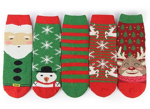 Image of BenSorts Women's Winter Boots Socks Thick Warm Cozy Crew Socks Solid Color Gifts