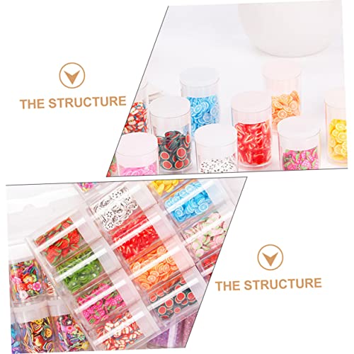 Beaupretty 24 Caixas Acessórios Para Unhas Fatias De Morango Encantos De Unhas De Frutas Encantos De